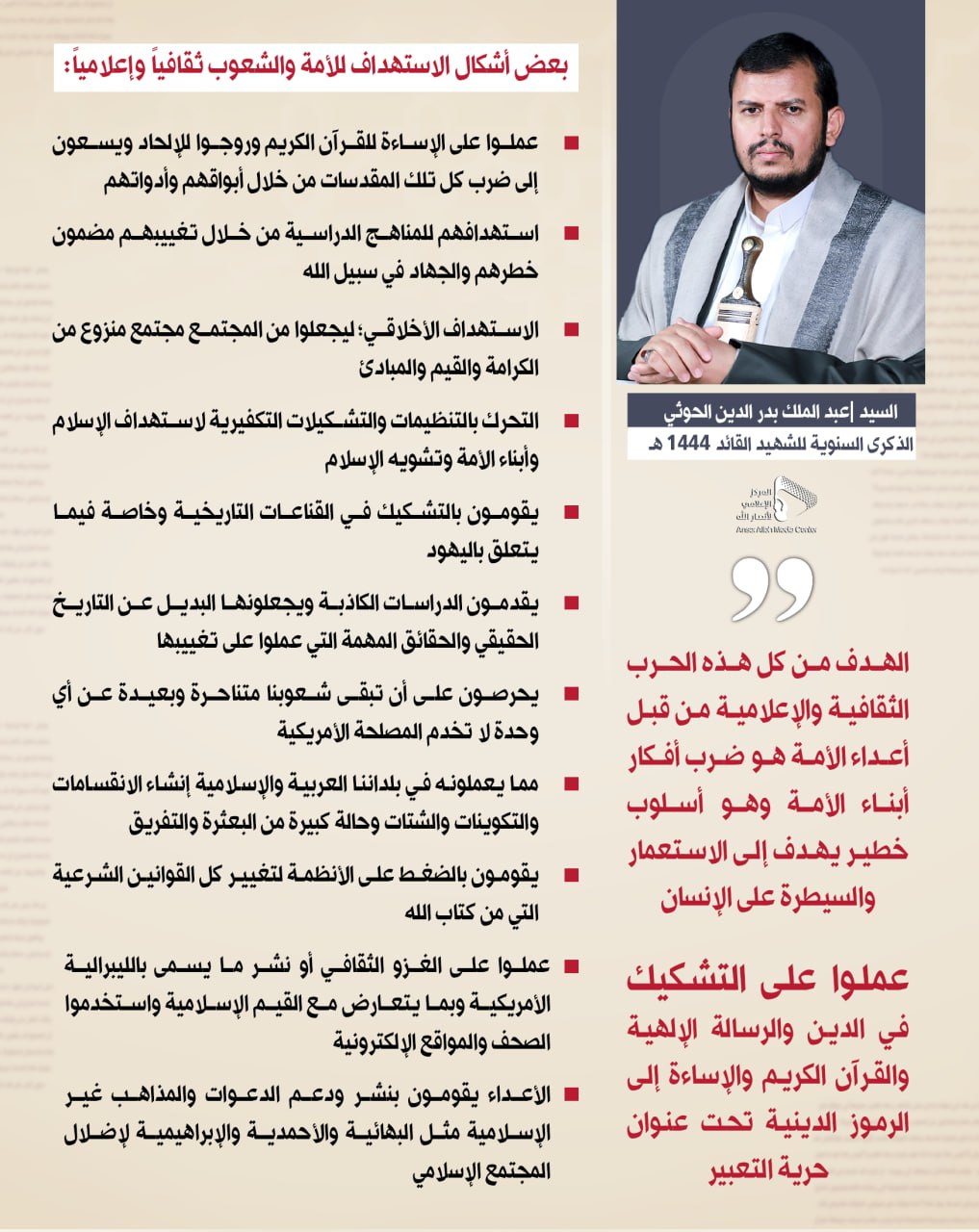 السيد عبدالملك بدر الدين الحوثي (17)